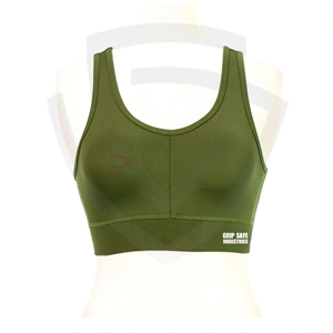 Sujetador Deportivo de Yoga para Mujer, de Spandex/Poliéster, de Alta Sujeción, Antibacteriano, Color Sólido, Espalda Abierta, Escote Bajo, Alta Elasticidad, Tirantes Cruzados Delanteros - Product Image 1