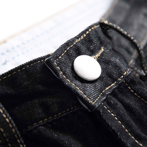 Shorts en jean stretch pour homme, coupe classique, confortables, décontractés, lavés, pour tous les jours - Product Image 3