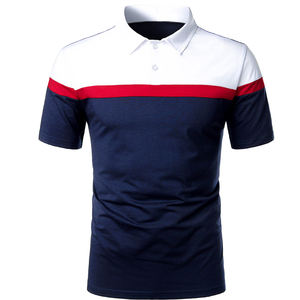 Logotipo bordado personalizado ropa de verano Polo color completo camisetas 100% algodón manga corta en blanco liso camisetas para hombres - Product Image 1