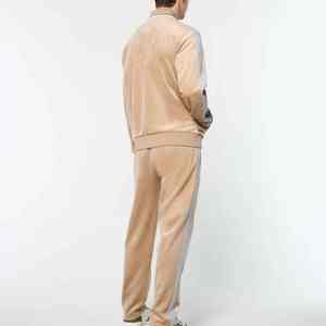 Chándal de terciopelo unisex para hombre, Top y pantalones informales para adultos, chándal de terciopelo sostenible de talla grande para invierno, Mejor Servicio OEM - Product Image 2