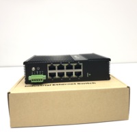 Injecteur PoE 2 4 6 8 ports Entrée 24V 48V DC Commutateur industriel Gigabit ethernet