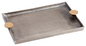 Bandeja de servicio de aluminio de forma rectangular de calidad superior para uso en fiestas de bodas y eventos en tarifa a granel - Product Image 4
