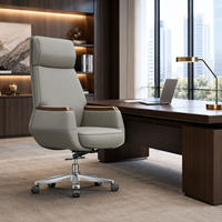 Fauteuil de bureau pivotant moderne avec roulettes pour salle de réception, idéal pour les fournisseurs de mobilier de direction