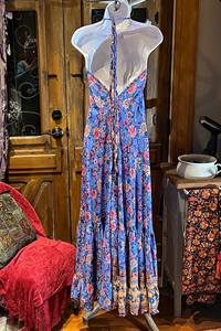 ชุดเดรสยาวสไตล์โบฮีเมียนเปิดหลังสำหรับผู้หญิงชุดเดรสชายหาดแขนยาวเปิดหลังสำหรับงานเทศกาลฮิปปี้ชุดเดรสชายหาดเปิดหลัง - Product Image 4