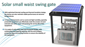 Solarbetriebenes Edelstahl-Drehkreuz mit IP66-Schutz, Biometrischer Münzprüfung, Zugangskontrolle, RFID und Gesichtserkennung - Product Image 5