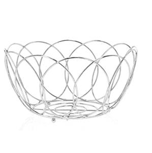 Fil de fer de qualité supérieure Articles ménagers simples Bol de stockage de fruits en métal Bol de service de fruits en fer rond pour la cuisine. - Product Image 3