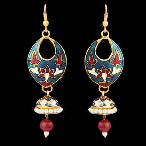 Boucles d'oreilles fantaisie pour femmes - Vert - Product Image 1