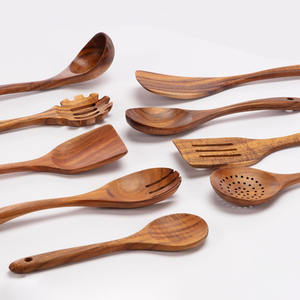 Herramientas de cocina de madera multifunción, espátulas al por mayor, precio barato, juego de espátulas de madera Nórdicas - Product Image 5