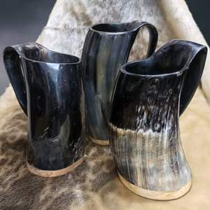 SMART HORN MUGS INDIA FACTORY PRODUCTOS ARTESANALES Cuerno Taza para beber Nuevo diseño Cuerno natural Original Viking Drinking - Product Image 2