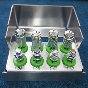 Kit Profesional de Destornilladores Hexagonales Manuales de Acero Inoxidable para Implantes Dentales, 8 Piezas, Largos y Cortos, Herramientas Quirúrgicas Intensas para Implantes - Product Image 1
