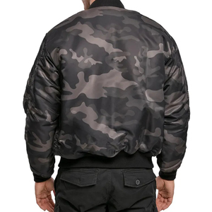 บริการ Oem คุณภาพสูงลําลองสีดําฤดูหนาว Camo มืดที่กําหนดเองบุรุษเสื้อแจ็คเก็ตเครื่องบินทิ้งระเบิด Ma1 - Product Image 6