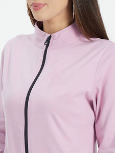 Women Winter Tracksuit Zipper Jogging Suits Custom Logo Solid Hoodie Pants Sport 2-Piece Fleece Eco-Friendly Sweatsuits - Product Image 5