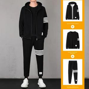 Nouvel ensemble de sport décontracté pour homme, imprimé, élégant, confortable, respirant, antistatique, léger, trois pièces - Product Image 5