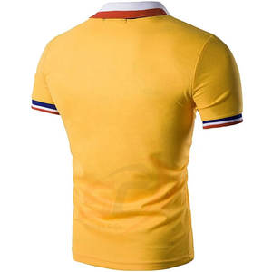 Vente en gros, 100% coton, manches courtes solides, Polo pour hommes, grande taille, manches courtes, vêtements décontractés - Product Image 6