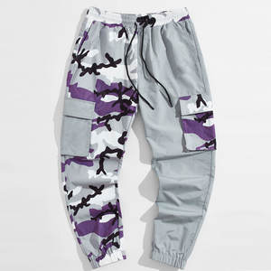 Venta al por mayor medio liso teñido hombres Casual deporte Cargo pantalón de alta calidad tela de lona ligera patrón recto servicio OEM - Product Image 1