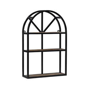 Durable Metal Frame Wall Mounted Floating Shelves/shelf High Quality for Home Hotel <b>Farm</b> House Decor Usage Wholesale Price - Product Image 5