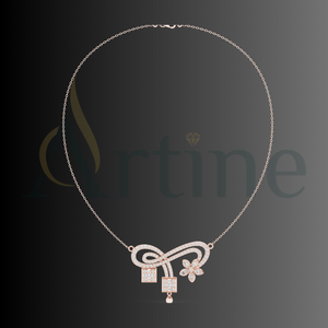 Gargantilla de cadena de clavícula brillante de Color plateado, collar con colgante de circón verde para mujer, joyería - Product Image 1