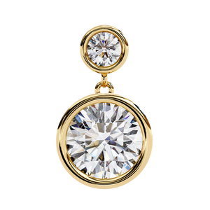 Boucles d'oreilles uniques en or 18 carats avec diamant de laboratoire, boucles d'oreilles de qualité supérieure - Product Image 1