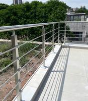 Bricolage facile moderne résistant à la corrosion en acier inoxydable balcon escalier main courante extérieur pont balustrades barre broche garde-corps
