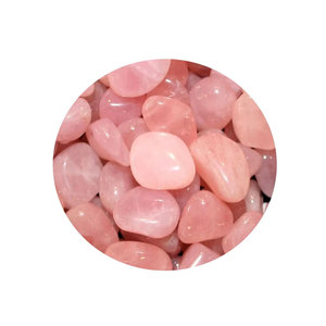 Piedras preciosas sueltas a granel de alta calidad Piedra de cuarzo rosa natural pulida a bajo precio - Product Image 1