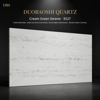 Cloud Jade Gold Vein Bold Gold Calacatta Quarzplatte |   Mohs 6 Wasserdicht Hitzebeständig Umweltfreundlich |   Luxusvilla Innenbereich