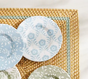 Manteles individuales cuadrados naturales de ratán azul, productos ecológicos hechos en Vietnam, decoración de mesa al por mayor - Product Image 3