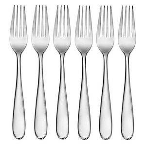 Ensemble de couverts durables à poignée en plastique avec Table en métal en acier inoxydable de couleur en bois pour toutes les saisons, offre spéciale - Product Image 3