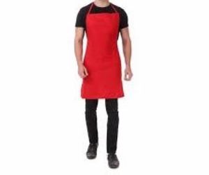 Tablier de cuisine en coton à séchage rapide et à bas prix Vente en gros Tablier de cuisine à bavoir de chef en coton à séchage rapide sans manches imprimé avec logo personnalisé - Product Image 2