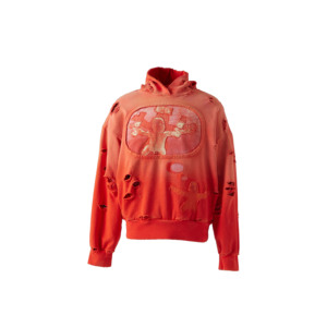 Nueva Sudadera con capucha desgastada personalizada para hombre OEM Streetwear con logotipo impreso y tela de algodón 100% - Product Image 1