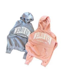 Ensemble de sweats à capuche unisexe en molleton de coton délavé à l'acide, effet vieilli et décoloré par le soleil, style vintage, pour l'hiver, avec broderie en relief personnalisée et impression gaufrée sur mesure - Product Image 4