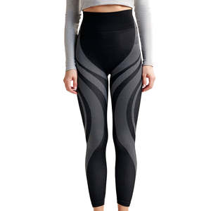 Leggings sans couture taille haute pour femmes pantalons de Yoga extensible dans les quatre sens Spandex collants d'entraînement de gymnastique vêtements de sport de Fitness confortables - Product Image 1