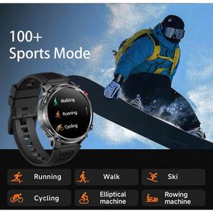 Montre connectée de sport HT45 pour l'extérieur, 41-43 mm, écran tactile IPS, unisexe, résistante à l'eau, avec boussole et fonction de réponse aux appels - Product Image 5