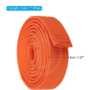 Cinturones de Entrenamiento de Taekwondo, Karate y Judo, Cinturón Profesional de Artes Marciales con Opciones de Rayas, OEM Disponible - Product Image 2