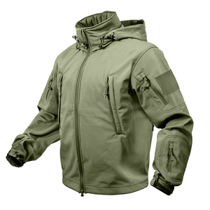 Vestes d'extérieur pour hommes personnalisées de haute qualité, capuche oversize, longue veste softshell en nylon, coupe-vent, tendance, imperméable, en coton - Product Image 1