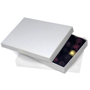 High-End Two-Piece White Smooth Matte Candy <b>Boxes</b> Ivory Board Recycled Materials for <b>Snacks</b> Food Packaging and Gifting - Product Image 1