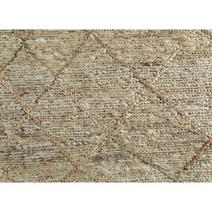 Alfombras de Yute y Cáñamo Anudadas a Mano Hula Ivory PKHM-89 con Patrón Geométrico para Uso Doméstico - Product Image 3