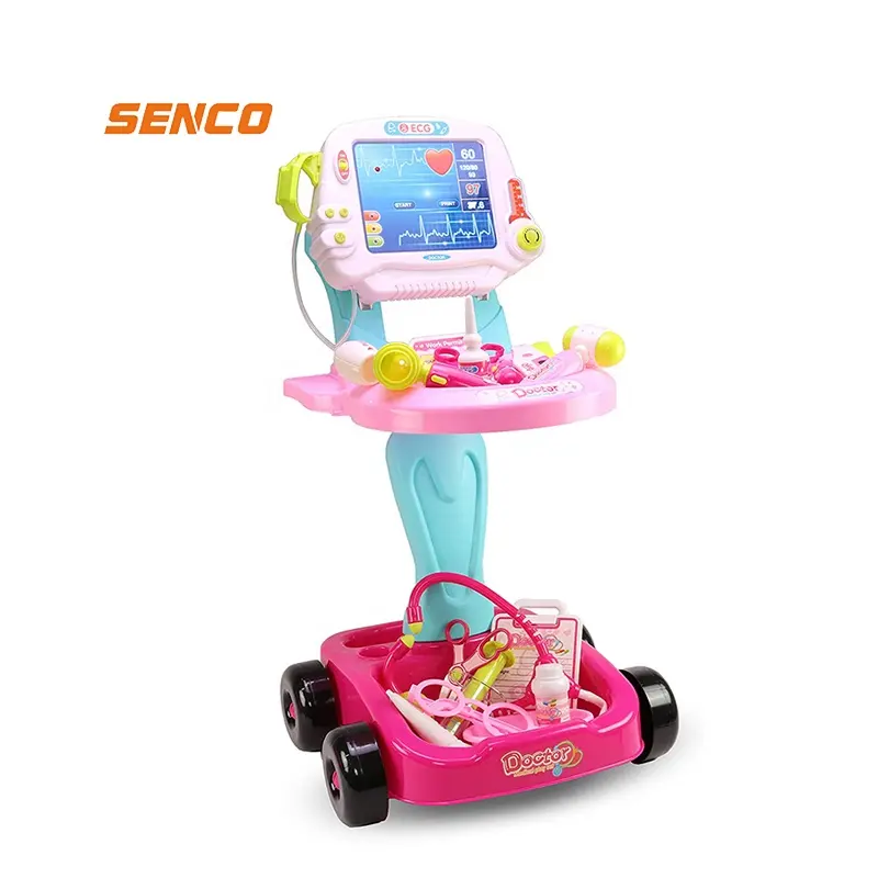 Дошкольные развивающие игры для помещений, медицинский набор, игрушка, врачи, игровой набор, двухслойная тележка, ролевые игры, ролевые игры для детей