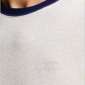 Personalizable Muscle Men Capped Sleeve Ringer T Shirt Camisa de alto rendimiento de calidad premium para exteriores - Product Image 2