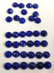 Lapislázuli Natural de 3 mm, Corte Redondo en Forma de Rosa - Lapislázuli Suelto de Primera Calidad - Product Image 2