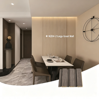 Panneau mural grand format en fibre de bambou moderne et imperméable pour projets de décoration murale intérieure de luxe pour hôtels et résidences