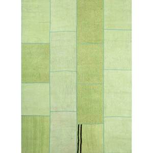 Tapis en laine noué à la main, géométrique et abstrait, 9x12, rectangulaire, pour entrée et couloir, usage domestique - Pae-3697 - Product Image 1