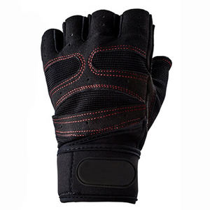 Microfiber Breathable Lightweight Silicone Palm Grip Gloves Leather Material for Training Workout - Product Image 5