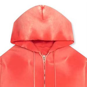 Sudadera con Capucha Extra Grande para Hombre, Diseño Vintage, 100% Algodón Felpa, 380g, Efecto Desgastado por el Sol, para Invierno - Product Image 3