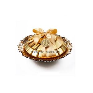 Bandeja de postres y dulces de trabajo de esmalte de aluminio, mesa de último diseño, bandeja decorativa de lujo para servir Chocolate con estilo en la India - Product Image 1