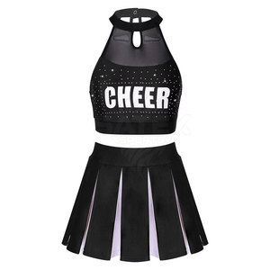 Nuevos Conjuntos de Uniformes de Animadoras Personalizables de Secado Rápido y Transpirables 100% Poliéster de Alta Calidad a Precio Mayorista - Product Image 1