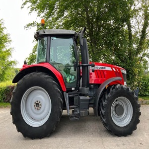 Tracteur Massey Ferguson 7619 rouge, véhicule agricole avec gros pneus et attelage avant - Product Image 3