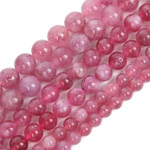 High Quality Pink Tourmaline <b>Bead</b> Necklace Smooth Gemstone Healing Crystal Loose Nature Wholesaler <b>Direct</b> - Product Image 2