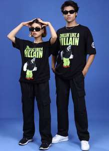 T-shirt de luxe à imprimé urbain surdimensionné pour hommes et femmes Logo personnalisé et graphique 100% vêtements quotidiens en coton - Product Image 4