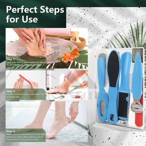 Kits de Pedicura Reutilizables Profesionales de Acero Inoxidable con Logotipo Personalizado, Ligeros y de Alta Calidad, con Cortaúñas 5 en 1 para Adultos - Product Image 2