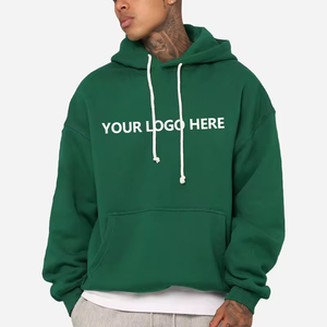 Haute qualité 100% coton hommes sweats à capuche surdimensionnés goutte épaule français éponge ourlet brut sans ficelle pour l'hiver-conception vierge en gros - Product Image 6